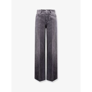 Bottega Veneta Women Black Washed Palazzo Denim Jeans